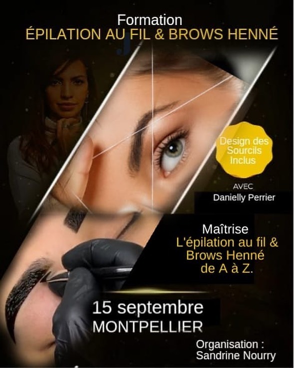 15_09 Formations épilation au fil et brows henné sviatoacademy avec Sandrine Nourry