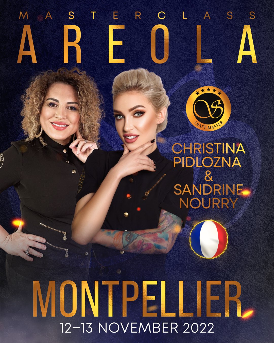 Masterclass aréola montpellier 12 et 13 novembre