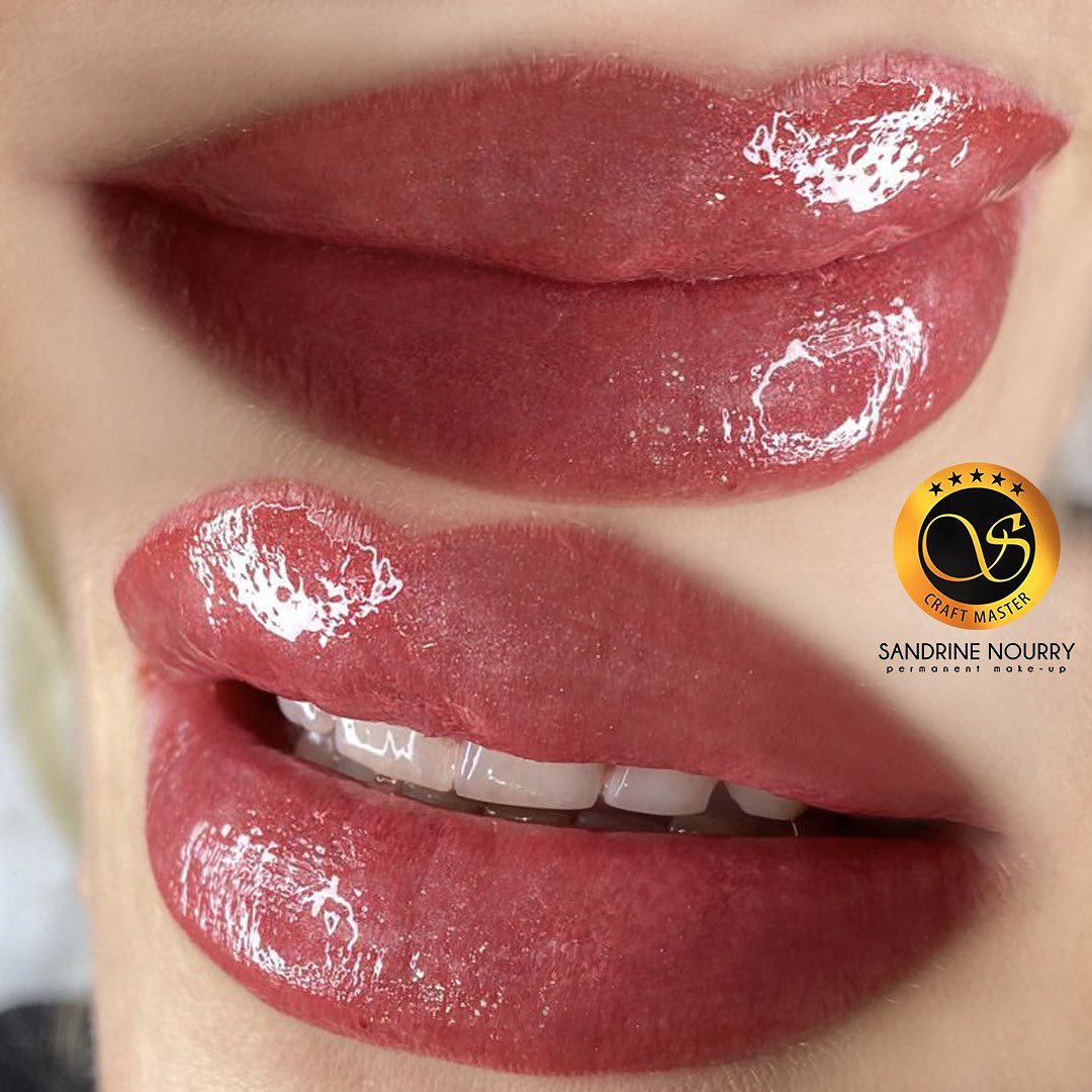 maquillage permanent bouche Montpellier - Aquarelle lips by Sandrine Craft master Sviatoslav Otchenash France