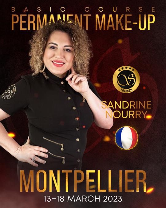 Formation Masterclass Maquillage permanent à Montpellier mars 2023 - Sandrine Nourry, Danielly Perrier et Karla Fin Sviatoacademy Trainer