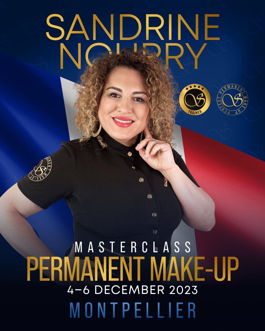 <br />
Formation Masterclass Maquillage permanent à Montpellier décembre 2023 - Sandrine Nourry Sviatoacademy Trainer