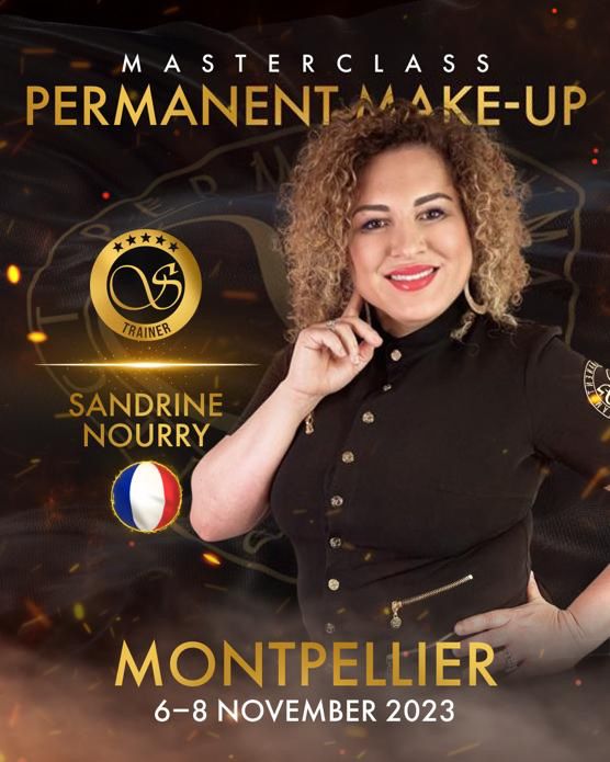 Formation Masterclass Maquillage permanent à Montpellier novembre 2023 - Sandrine Nourry Sviatoacademy Trainer