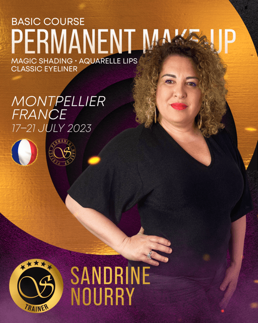 Formation Basic course Maquillage permanent à Montpellier juillet 2023 - Sandrine Nourry Sviatoacademy Trainer