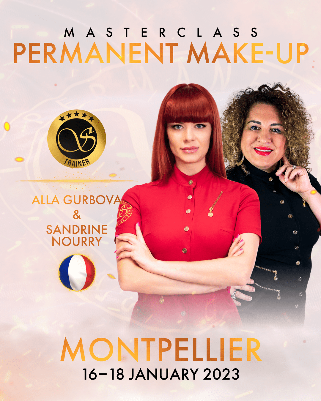 Formation Mega course Maquillage permanent à Montpellier janvier 2023 - Sandrine Nourry & Alla Gurbova Sviatoacademy Trainer