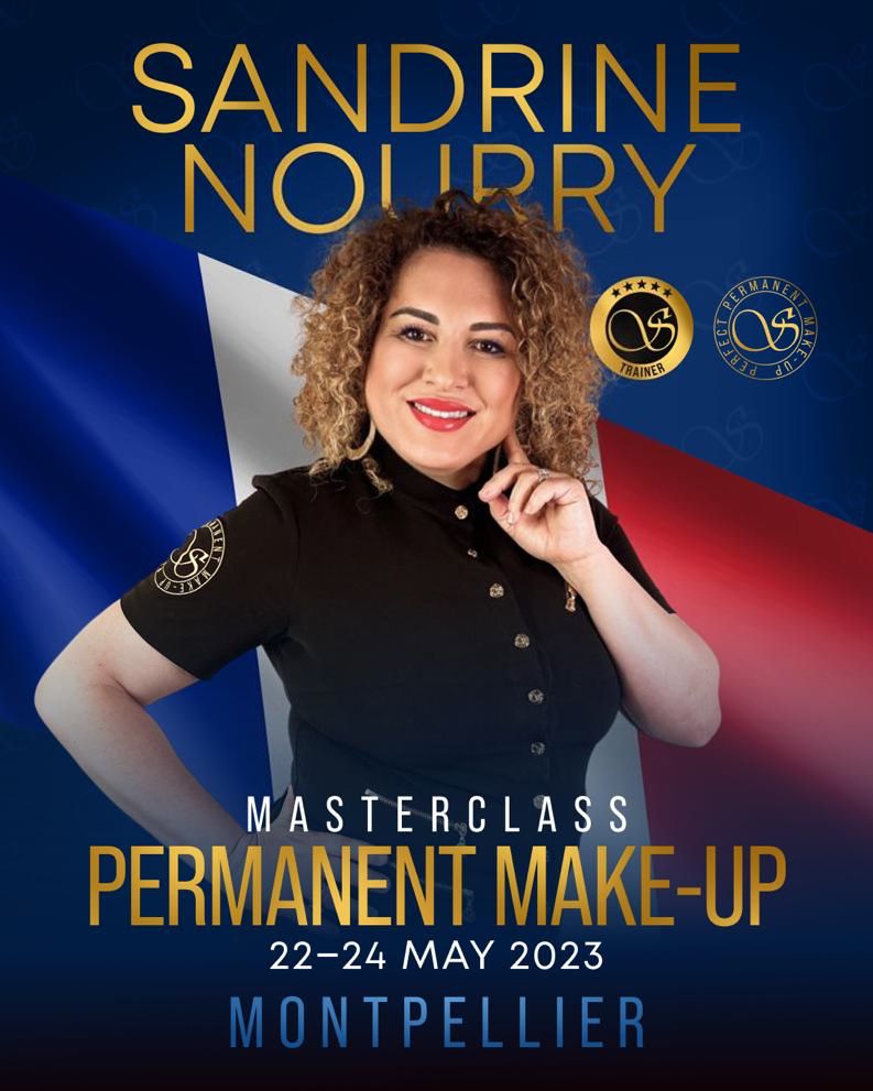 <br />
Formation Masterclass Maquillage permanent à Montpellier décembre 2023 - Sandrine Nourry Sviatoacademy Trainer