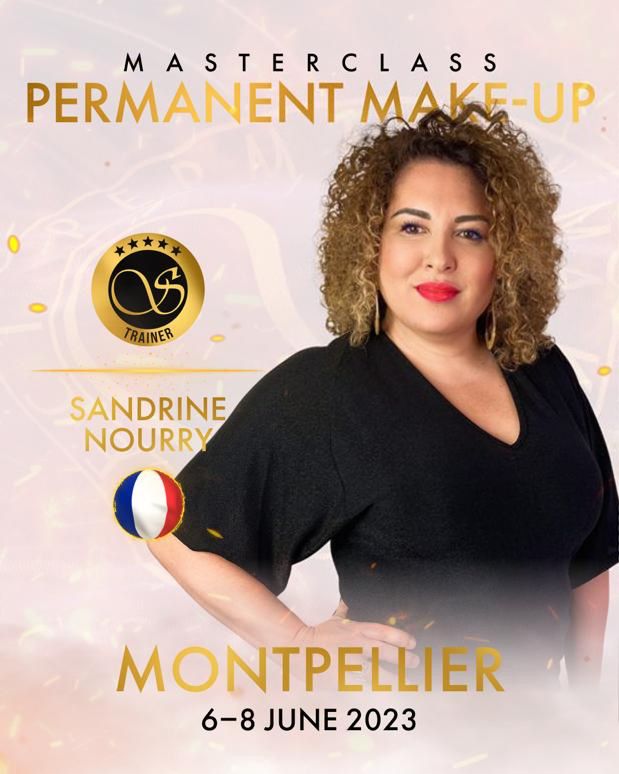 Formation Masterclass Maquillage permanent à Montpellier juin 2023 - Sandrine Nourry Sviatoacademy Trainer